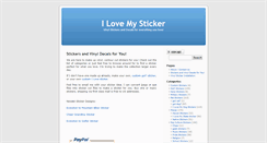 Desktop Screenshot of ilovemysticker.com